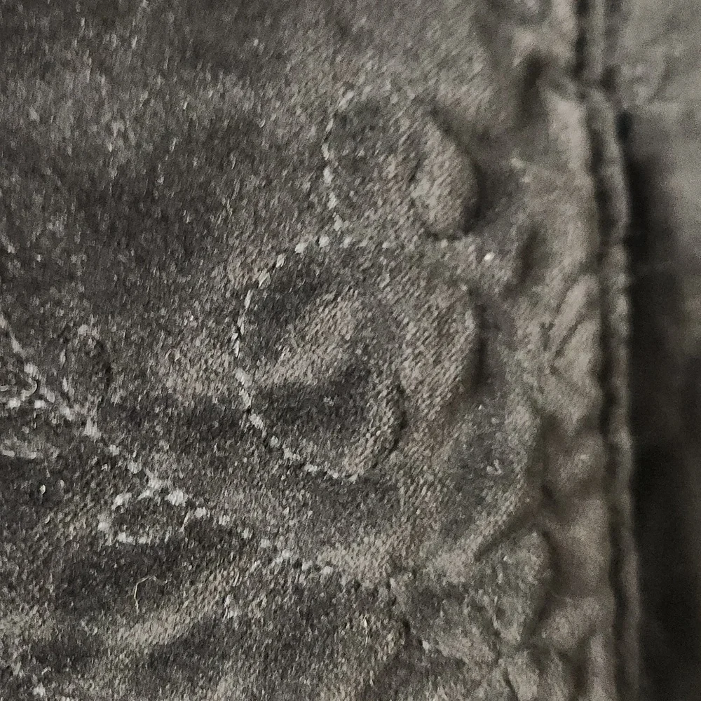 Black velvet quilted  old English Style Winter Jacket. Full Zip Down Whimsigoth - Picture 5 of 13